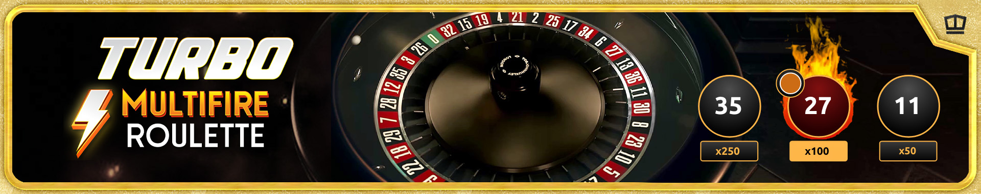 Ruleta online Turbo Multifire Roulette
